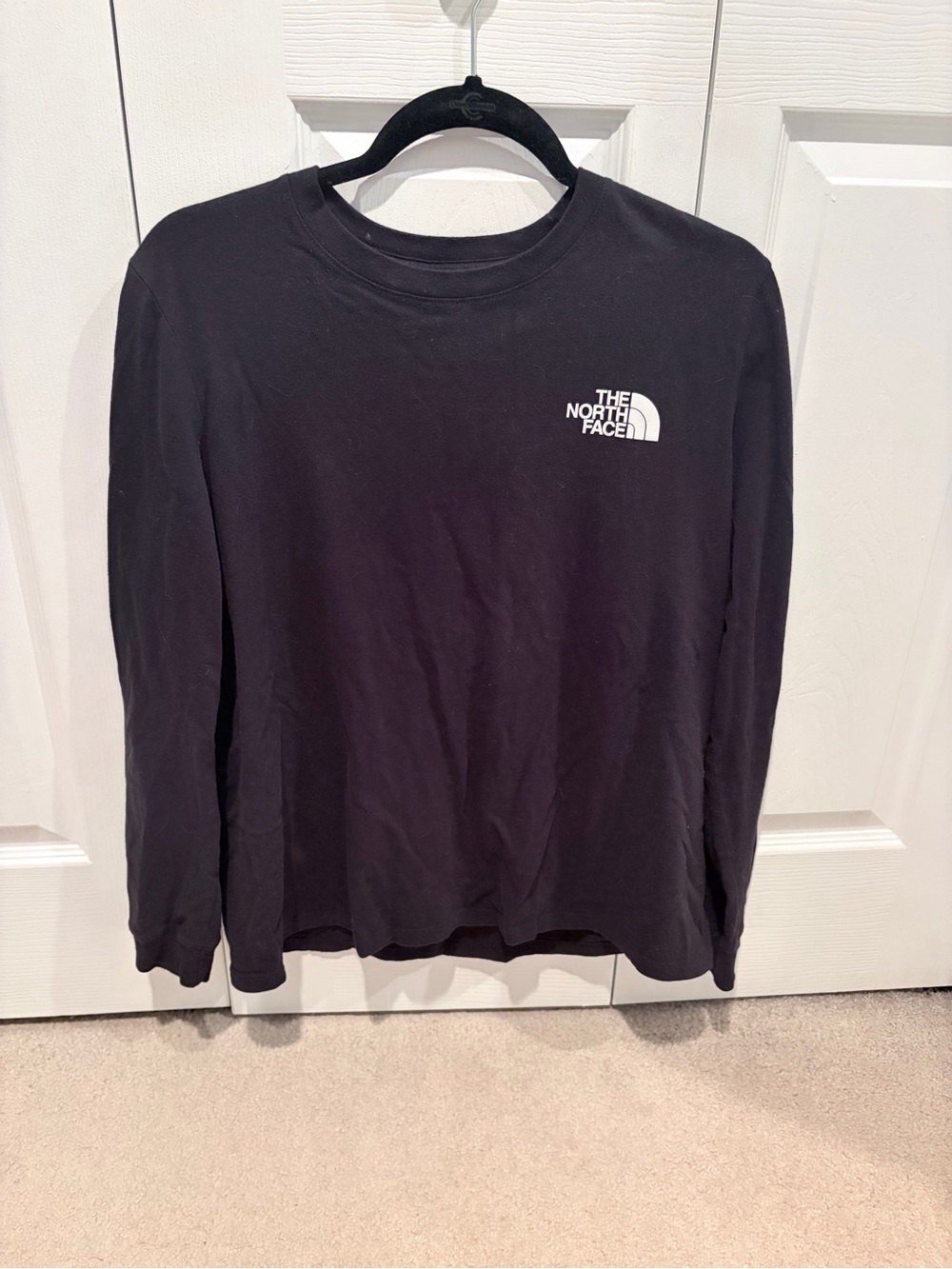 The North Face Black Crewneck Logo Pullover